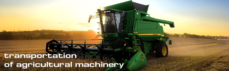 transportation of agricultural machinery