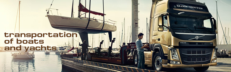 transportation of boats and yachts